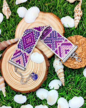 Pulsera plana de cuentas Miyuki Originales.