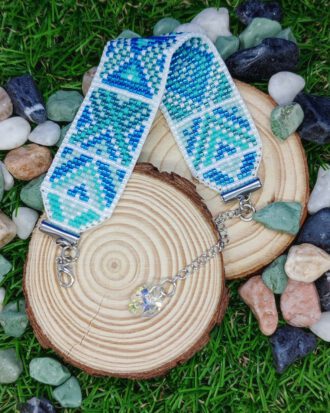 Pulsera plana de cuentas Miyuki Originales.